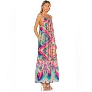 Revolve Le Superbe Kaleidoscope Beach Gown Dress